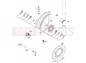 KTM 125 SUPERMOTO 100 (110305) [EU] 2000 FRONT WHEEL