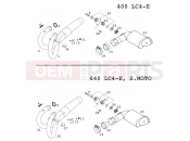 KTM 640 LC4-E SILBER (972608) [EU] 2000 EXHAUST SYSTEM