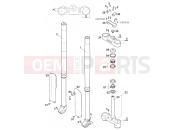 KTM 400 SX RACING (830205) [EU] 2000 FRONT FORK, TRIPLE CLAMP