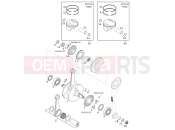 KTM 400 SX RACING (830205) [EU] 2000 CRANKSHAFT, PISTON