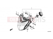 HONDA CBR650FA 2016 F-1 HEADLIGHT