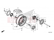 HONDA CBR650FA 2016 F-14 REAR WHEEL