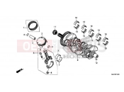 HONDA CBR650FA 2016 E-14 CRANKSHAFT / PISTON