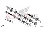 HONDA CBR650FA 2016 E-15 TRANSMISSION