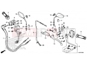 HONDA CRF250L 2016 F-4 HANDLE LEVER / SWITCH / CABLE / MIRROR