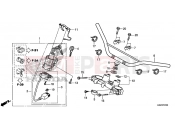 HONDA CRF250L 2016 F-7 HANDLE PIPE / TOP BRIDGE