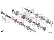 HONDA CRF250L 2016 E-17 TRANSMISSION
