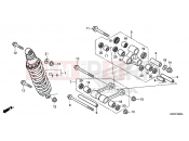 HONDA CRF250L 2016 F-33 ​​REAR CUSHION