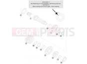KTM 125 EXC (7103K6) [EU] 2011 TRANSMISSION I - MAIN SHAFT