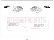 KTM 990 ADVENTURE ORANGE ABS 10 (9875J5) [US] 2010 DECAL
