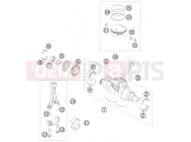 KTM 990 ADVENTURE ORANGE ABS 10 (9875J5) [US] 2010 CRANKSHAFT, PISTON