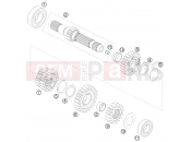 KTM 690 ENDURO 09 (9703I6) [EU] 2009 TRANSMISSION I - MAIN SHAFT