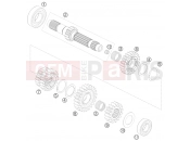 KTM 690 ENDURO 08 (9775H6) [US] 2008 TRANSMISSION I - MAIN SHAFT