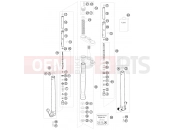 KTM 65 SX (6003H6) [EU] 2008 FRONT FORK DISASSEMBLED