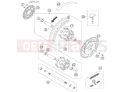KTM 50 SX (6003H4) [EU] 2008 REAR WHEEL