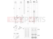 KTM 1290 SUPER DUKE GT OR. ABS 16 (F9903PF) [EU] 2016 FRONT FORK DISASSEMBLED