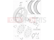 KTM 1290 SUPER DUKE GT GREY 17 (F9975QE) [US] 2017 FRONT WHEEL
