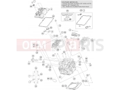 KTM 1290 SUPER DUKE GT GREY 17 (F9903QE) [EU] 2017 CYLINDER HEAD FRONT