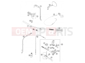 KTM 400 LS-E/ MIL 04 (9390D5) [EU] 2004 HANDLEBAR, CONTROLS
