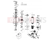 KTM 400 LS-E/ MIL 04 (9390D5) [EU] 2004 SHOCK ABSORBER DISASSEMBLED