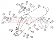 KTM 400 LS-E/ MIL 04 (9390D5) [EU] 2004 MAIN SILENCER