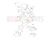 KTM 400 LS-E/ MIL 04 (9390D5) [EU] 2004 MASK, FENDERS