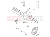 KTM 400 LS-E/ MIL 04 (9390D5) [EU] 2004 FRONT WHEEL