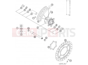 KTM 640 LC4 SUPERMOTO PRESTIGE 06 (9760F3) [AU, GB] 2006 FRONT WHEEL