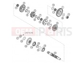 KTM 640 LC4 SUPERMOTO BLUE 06 (9726F5) [EU] 2006 TRANSMISSION II - COUNTERSHAFT