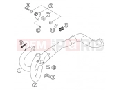 KTM 640 LC4 SUPERMOTO PRESTIGE 03 (972631) [EU] EXHAUST SYSTEM