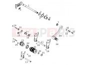 KTM 640 ADVENTURE-R (972695) [EU] 1999 SHIFTING MECHANISM