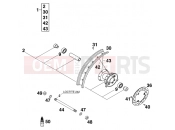 KTM 60 SX (600195) [EU] 1999 FRONT WHEEL