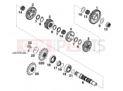 KTM 620 EGS-E 11LT ORANGE/LOW (972777) [EU] 1997 TRANSMISSION II - COUNTERSHAFT