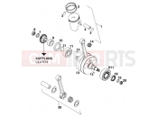 KTM 300 MXC M/Ö 13lt (647560) [US] 1996 CRANKSHAFT, PISTON
