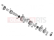 KTM 300 MXC M/Ö 13lt (647560) [US] 1996 TRANSMISSION I - MAIN SHAFT