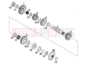 KTM 300 MXC M/Ö 13lt (647560) [US] 1996 TRANSMISSION II - COUNTERSHAFT