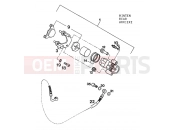 KTM 620 RXC-E (977555) [US] 1995 REAR BRAKE CALIPER