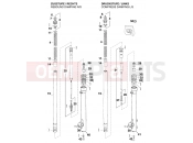 KTM 125 SX MARZ/ÖHL (610250) [EU] 1995 FRONT FORK DISASSEMBLED