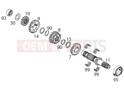 KTM 125 SX MARZ/ÖHL (610250) [EU] 1995 TRANSMISSION I - MAIN SHAFT