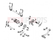 KTM 125 SX MARZ/ÖHL (610250) [EU] 1995 SHIFTING MECHANISM