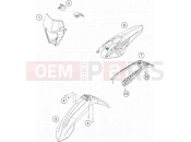 KTM 250 XC-W TPI (F7375T4) [US] 2020 MASK, FENDERS