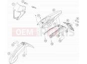 KTM 350 EXC-F CKD (F8240T9) [BR] 2020 MASK, FENDERS