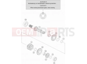 KTM 125 SX (F6101T0) [] 2020 TRANSMISSION I - MAIN SHAFT
