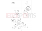 KTM 250 SX (F6301T0) [EU] 2020 CYLINDER, CYLINDER HEAD