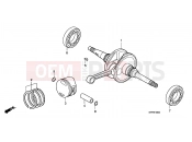 HONDA SH150 (SH150A) 2010 E-16 CRANKSHAFT / PISTON