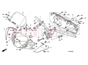 HONDA SH150 (SH150A) 2010 F-5 HANDLE PIPE / HANDLE COVER