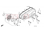 HONDA SH150 (SH150A) 2010 E-11 LEFT CRANKCASE COVER