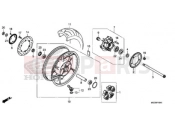 HONDA CB1100NAJ CB1100 RS 2018 REAR WHEEL