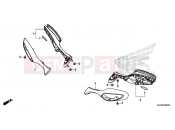 HONDA VFR800F 2016 F-3 MIRROR