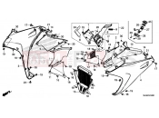 HONDA VFR800F 2016 F-45 MIDDLE COWL